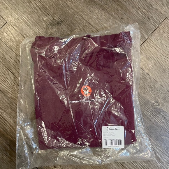 Primitive x Naruto Itachi Burgundy Hoodies - Picture 3 of 3